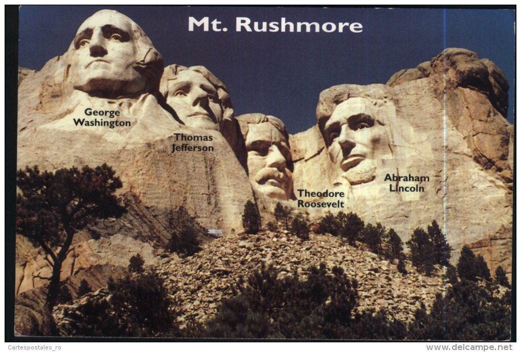 South Dakota-black Hills-mount Rushmore-used,perfect Shape - Mount Rushmore