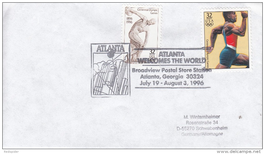 OLYMPISCHE SPIELE-OLYMPIC GAMES, USA/ATLANTA 1996, Special Cancellation !! - Summer 1996: Atlanta