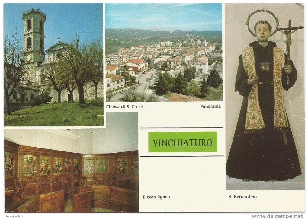 K1812 Vinchiaturo (Campobasso) - Chiesa Di Santa Croce - San Bernardino - Coro Ligneo / Non Viaggiata - Autres & Non Classés