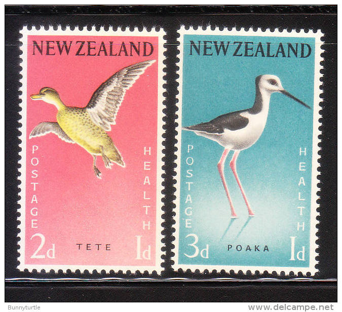 New Zealand 1959 Birds Health Stamps Mint Hinged - Neufs