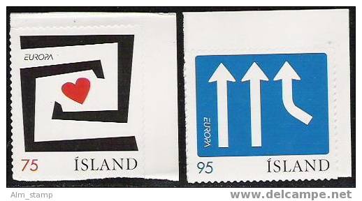 Island   2006 Yv.    Mi. 1135-6** MNH   Booklet Stamps Self Adhesive - 2006