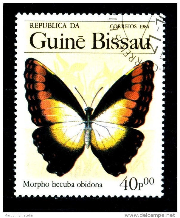 Repubbl. Di GUINEA - BISSAU - Farfalle - Butterfly - Year 1984 - Usato -used. - Schmetterlinge