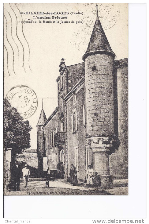 Saint-Hilaire-des-Loges. L'ancien Prieuré (aujourd'hui Mairie Et Justice De Paix). Animation - Saint Hilaire Des Loges