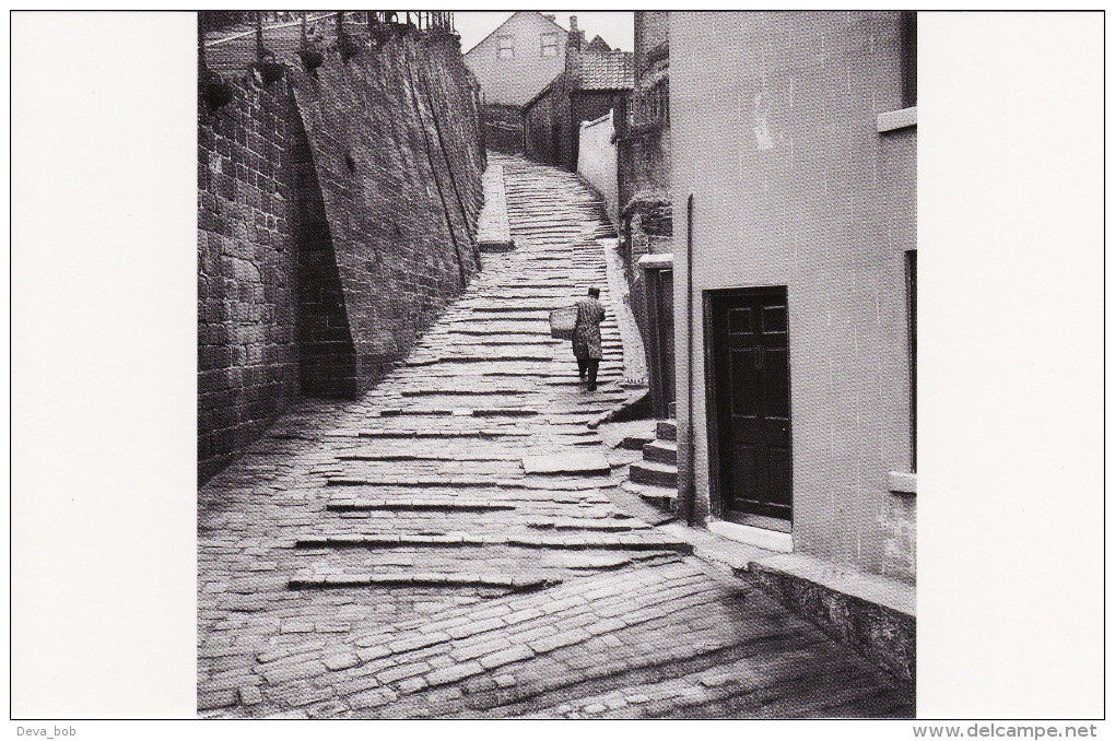 Postcard Church Stairs Whitby Yorkshire 1950's Baker Delivery - Hallam Ashley - Whitby