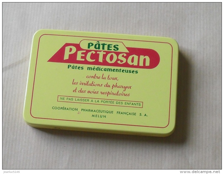 Boîte De Médicaments Métallique Ancienne. Pâtes PECTOSAN. - Scatole