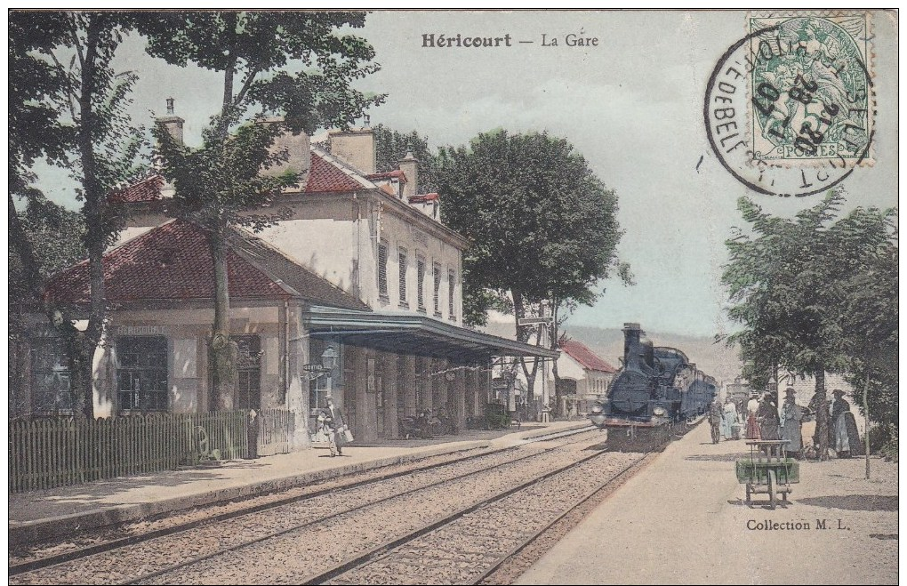 HERICOURT -TRAIN En GARE + Animée - Lure