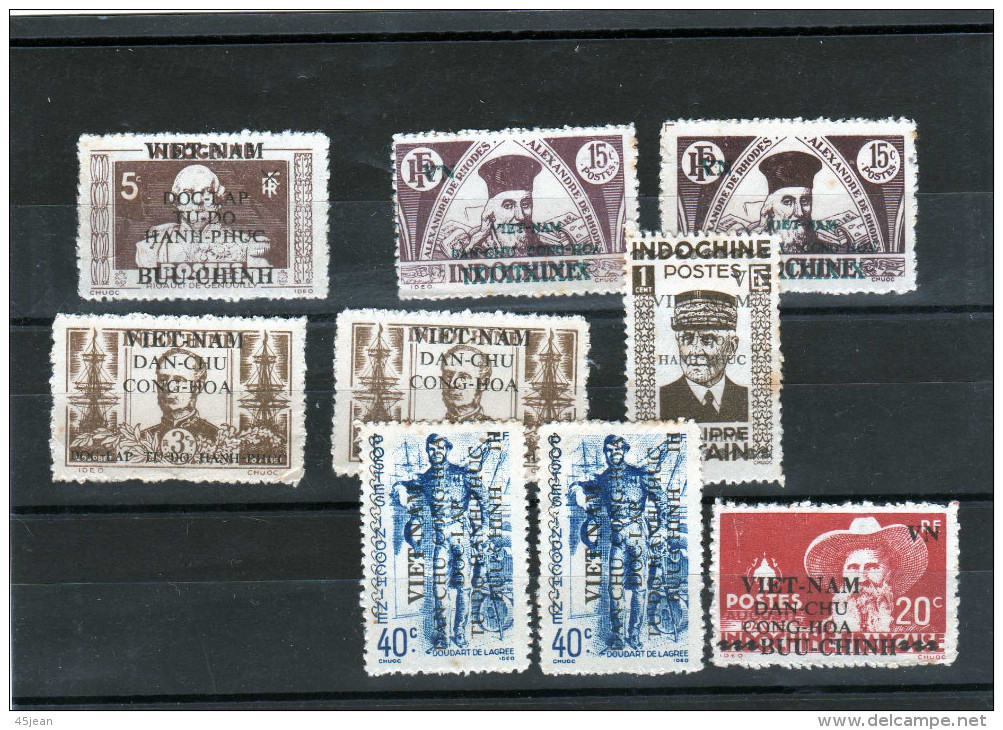 Indochine: Petite Lot De Timbres Indochine Surchargés Viet-Nam - Ongebruikt