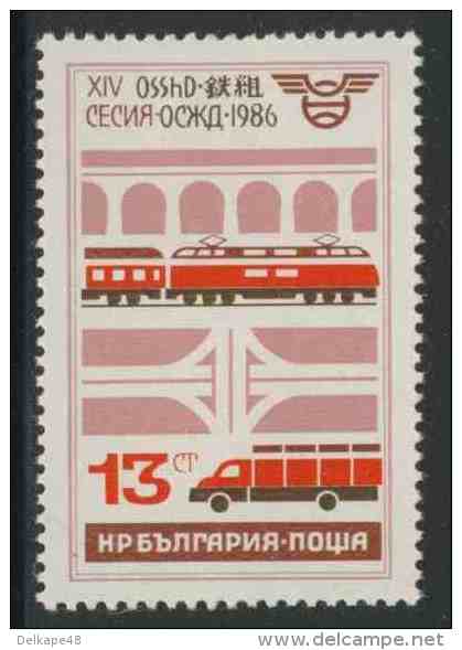 Bulgaria Bulgarien 1986 Mi 3471 ** Transport Systems – Socialist Countries Transport Ministers Conference - Andere (Aarde)