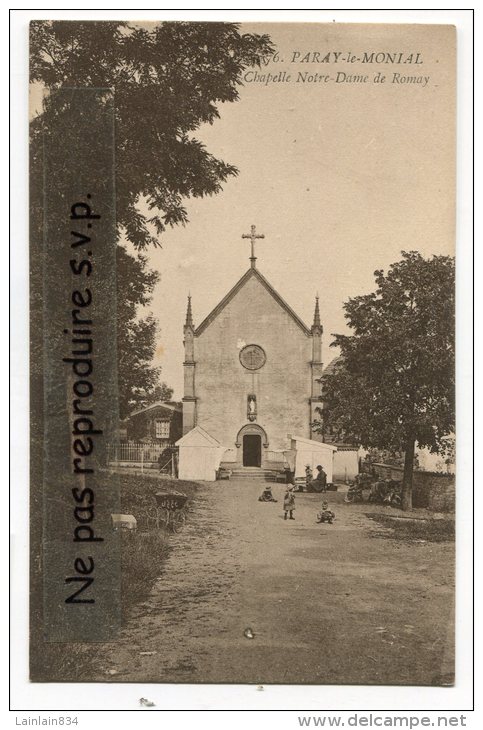 - 76 - PARAY-le-MONIAL - Chapelle Notre Dame De Romany, Peu Courante, Enfants, Non écrite, TBE, Sans.. - Paray Le Monial