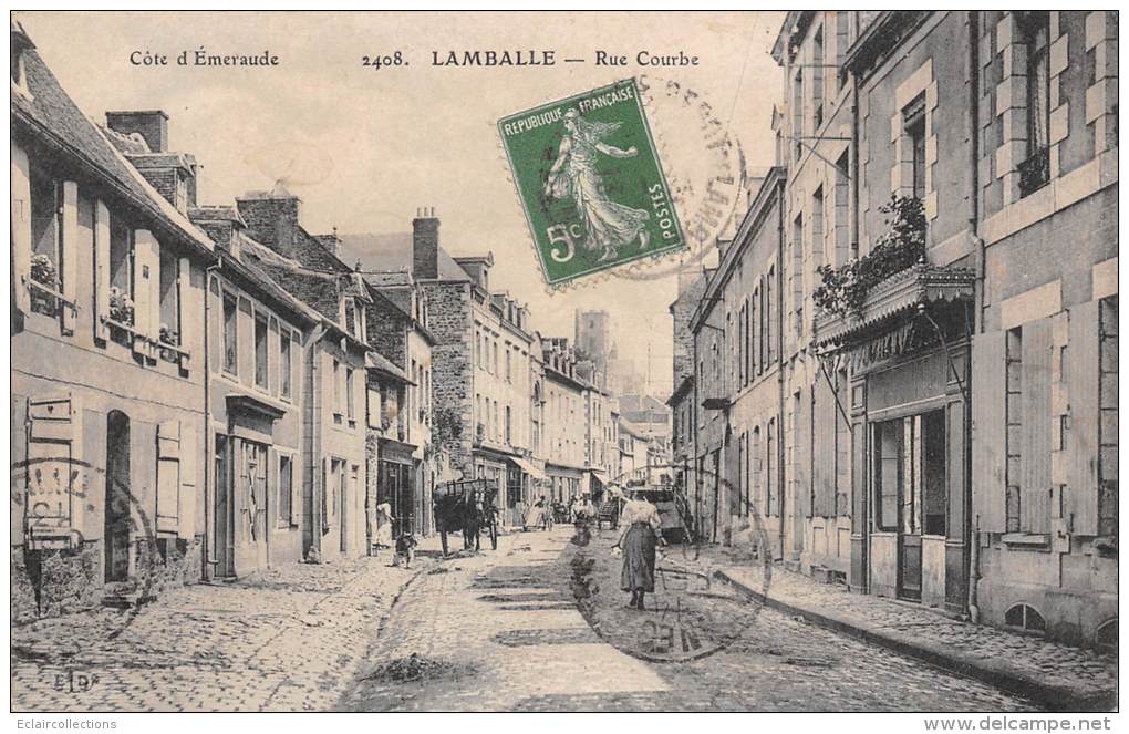 Lamballe   22    La Rue Courbe - Lamballe