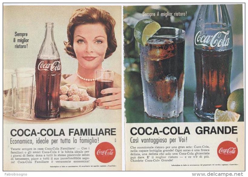 Italy 1963 - COCA COLA  ( COKE )-  3 Pag.  Pubblicità Cm. 13 X 18 - Reclame-affiches