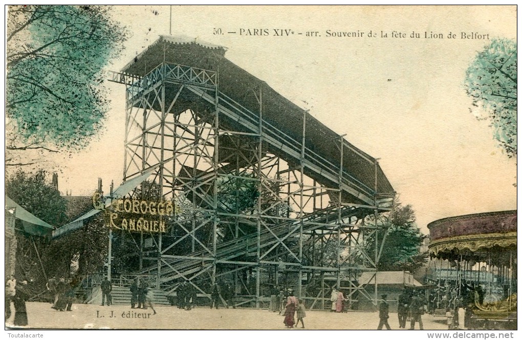 CPA 75   PARIS SOUVENIR DE LA FETE DU LION DE BELFORT 1909 - Paris (14)