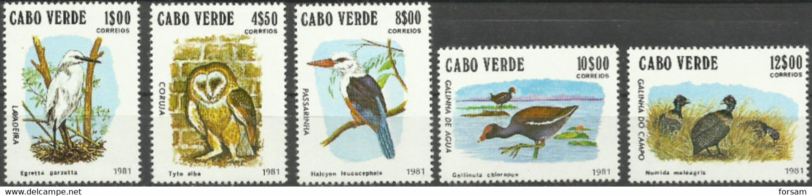 CAPE VERDE..1981..Michel # 445-449...MNH...MiCV - 12 Euro. - Cap Vert