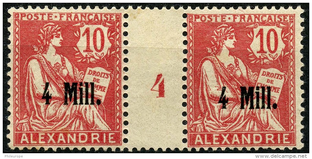 Alexandrie (1914) Millesime 4 N°37 * (charniere) - Neufs