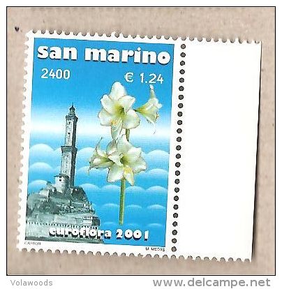 San Marino - Amaryllis Hippeastrum - 2001 - Unused Stamps