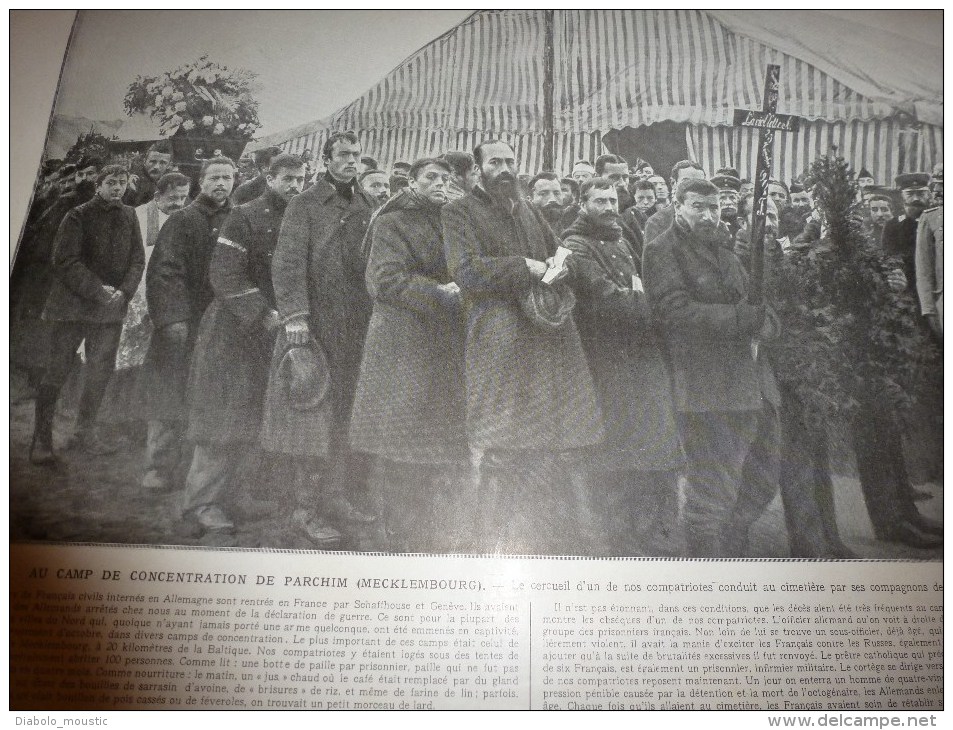 1915 GUERRE:Pain français BON; Le Vétéran TIBLE; Alexandre de SERBIE;Mlle Canton-Baccara héroïque ambulancière;La Poste