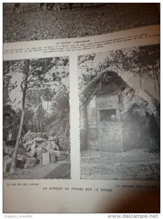 1915 GUERRE:Pain français BON; Le Vétéran TIBLE; Alexandre de SERBIE;Mlle Canton-Baccara héroïque ambulancière;La Poste