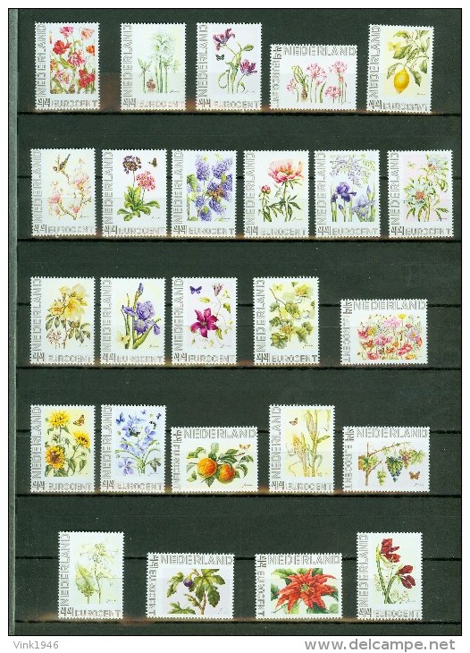 Netherlands 2008,25V,complete Set,flowers,bloemen,blume N,MNH/PostfrisE4362us) - Andere & Zonder Classificatie