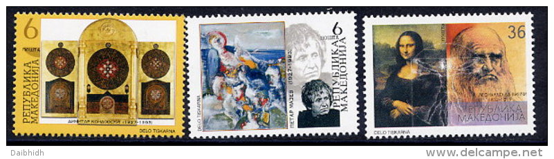 MACEDONIA 2002 Artists´ Anniversaries MNH / **.  Michel 250-52 - Macedonia Del Nord