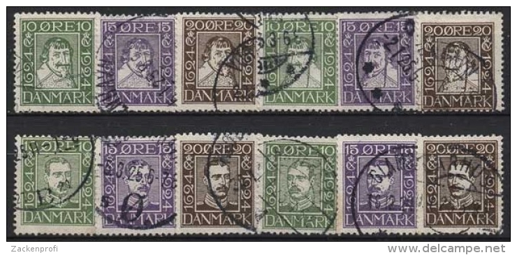 Dänemark 131/42 Gestempelt 300 Jahre Dänische Post - Revenue Stamps