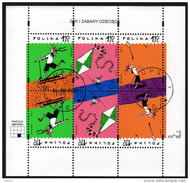 POLEN 2002 - Internationaler Kindertag - Block 149 Mit Erstagsstempel - Sonstige & Ohne Zuordnung
