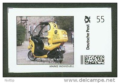 MARKE INDIVIDUELL Deutsche Post Mobiler Briefkasten Motorrad 55 C ** - Private & Local Mails