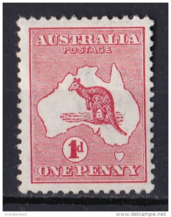Australia 1913 Kangaroo 1d Red 1st Watermark MH - Ongebruikt