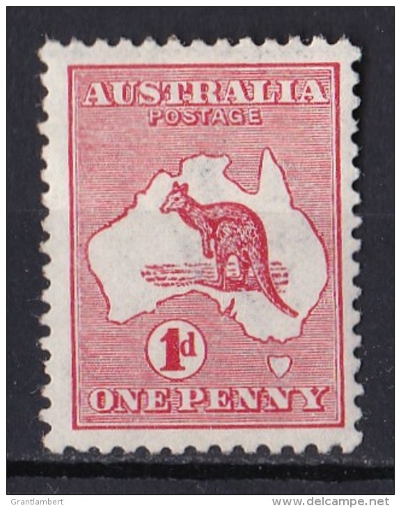 Australia 1913 Kangaroo 1d Red 1st Watermark MH - Neufs