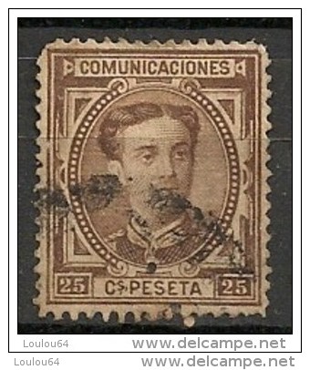 Timbres - Espagne - 1876 - 25P - 1876 - N° 177 - - Gebruikt