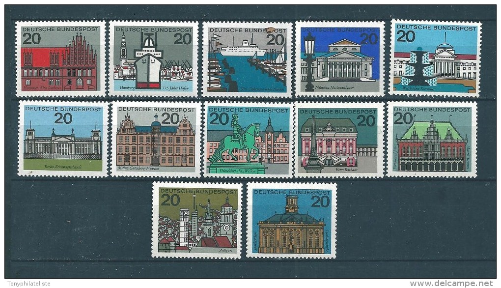 Allemagne Fédérale Timbre De 1964   N°288  A  295D  Neufs - Unused Stamps