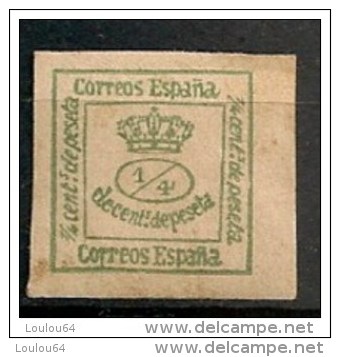 Timbres - Espagne - 1872-1873 - 1/4 - N° 130 - - Usados