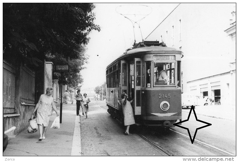 ROMA Cartolina Foto Di Un TRAMWAY Motrice N°2145, Dir. Portonaccio. - Transport