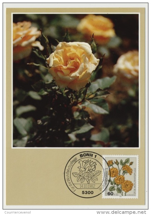 ALLEMAGNE => 4 Cartes Maximum => ROSES - 1982 - Roses