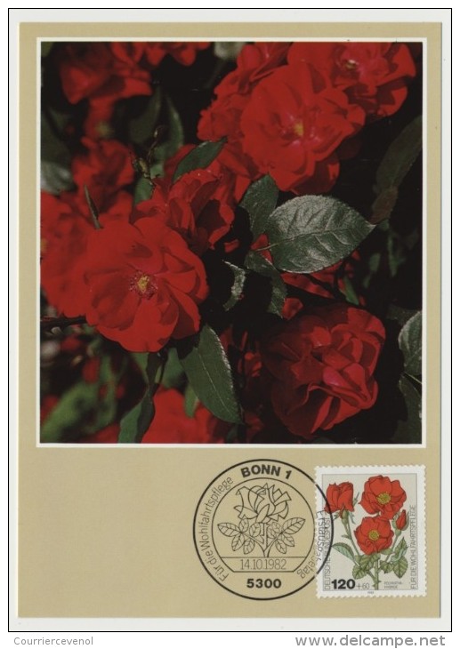 ALLEMAGNE => 4 Cartes Maximum => ROSES - 1982 - Rosas