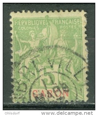 COLONIES - GABON 1904-07: YT 19, O - LIVRAISON GRATUITE A PARTIR DE 10 EUROS - Used Stamps