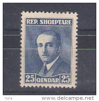 Albania 1925  Mi Nr 138A A.Zogu  MNH  (a1p8) - Albania