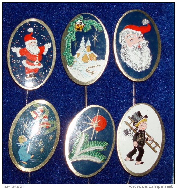 NICE LOT OF 6 DIFFERENT CHRISTMAS PIN - Weihnachten
