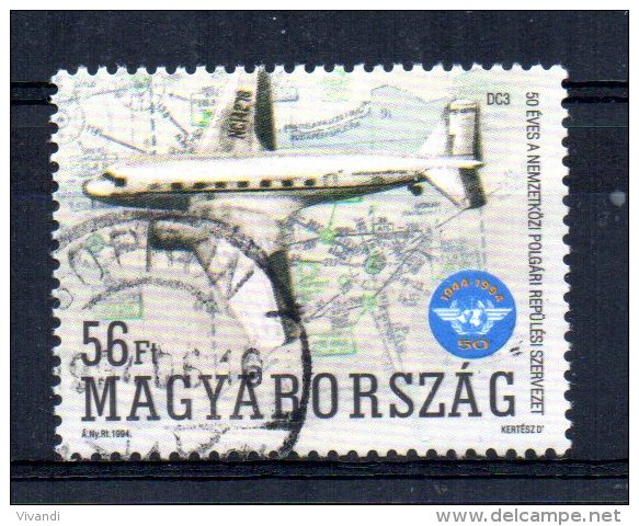 Hungary - 1994 - 50th Anniversary Of I.C.A.O - Used - Oblitérés