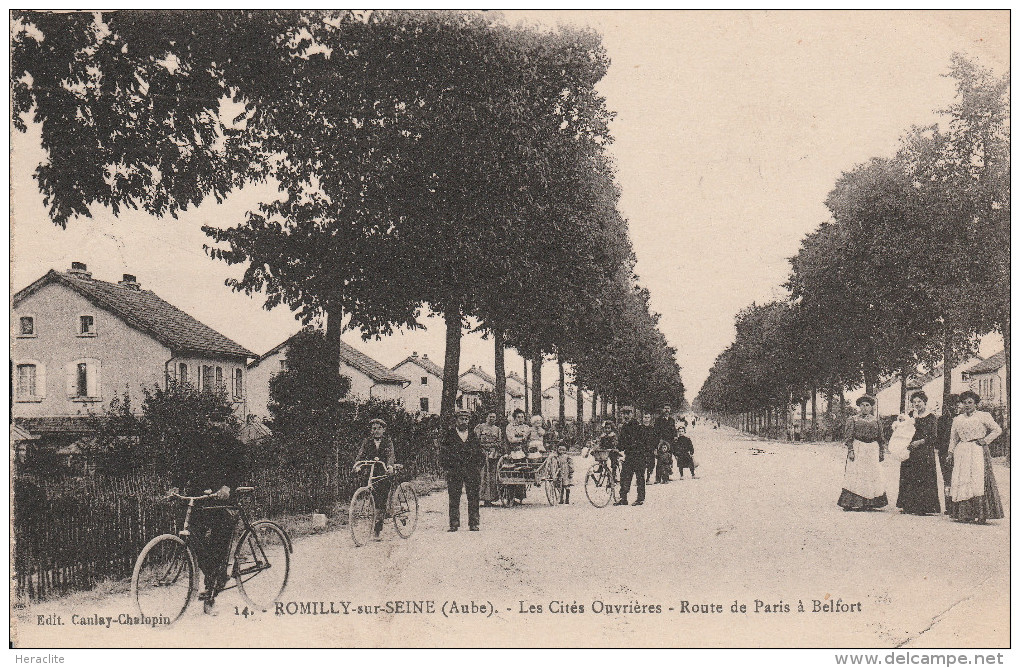 ROMILLY SUR SEINE - Les Cités Ouvrières - Route De Paris à Belfort - Romilly-sur-Seine