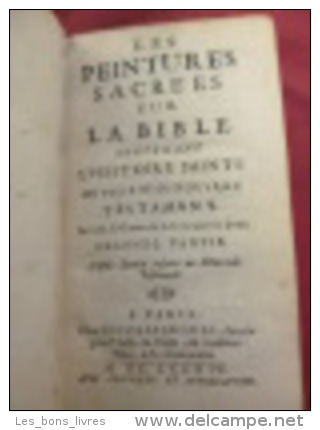 LES PEINTURES SACRÉES SUR LA BIBLE Par Le R.P Girard De La Compagnie De Jésus - Tot De 18de Eeuw