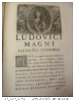 LUDOVICI MAGNI FRANCEA ET NAVAERE REGIS LAUDATIO FUNEBRIS DICTA Ludovici Magni - Before 18th Century