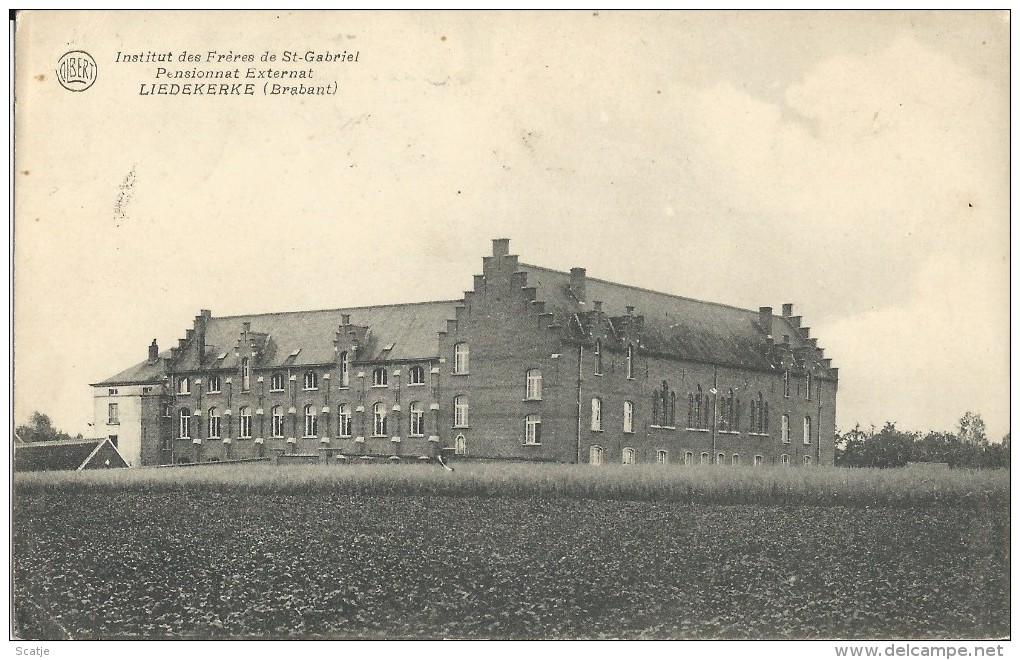 Liedekerke.  -  Institut Des Frères De St-Gabriel;  Pensionnat Externat;  PRACHTIG POSTSTUK 1921 Naar  Brasschaet - Liedekerke