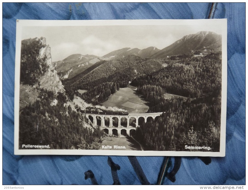 CARTOLINA Di SEMMERING  POLLEROWAND NON  VIAGGIATA  A9113   TRENO - Neunkirchen