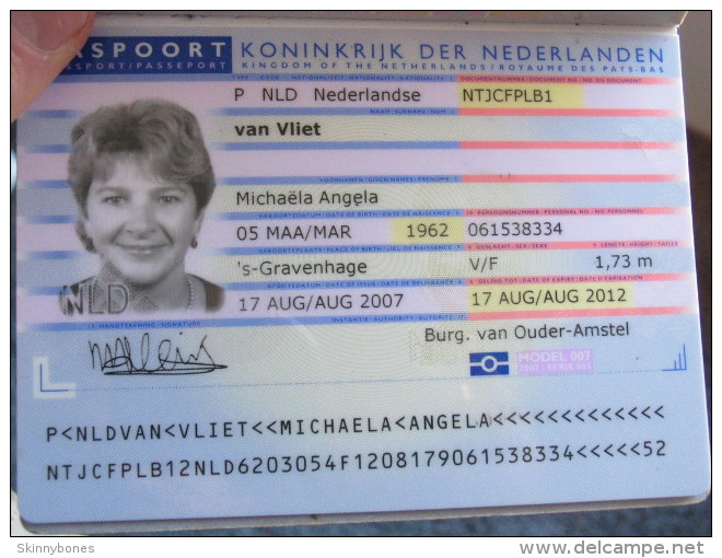 Netherlands Biometric Passport !  Reisepass Passeport Passaporte Many Visa´s - Historical Documents