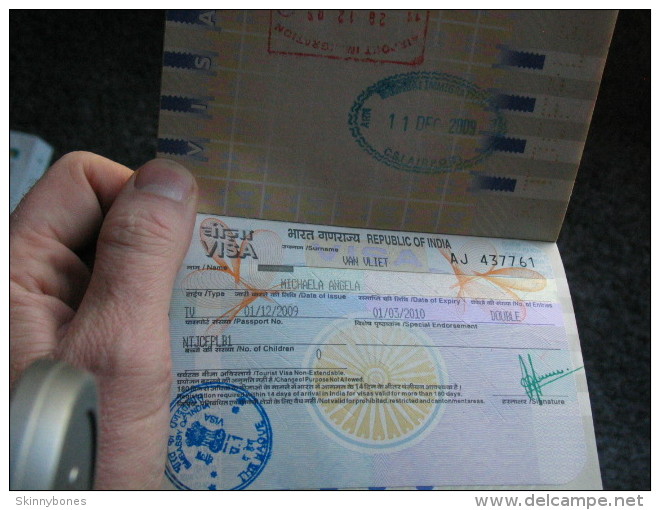 Netherlands biometric passport !  reisepass passeport passaporte many visa´s