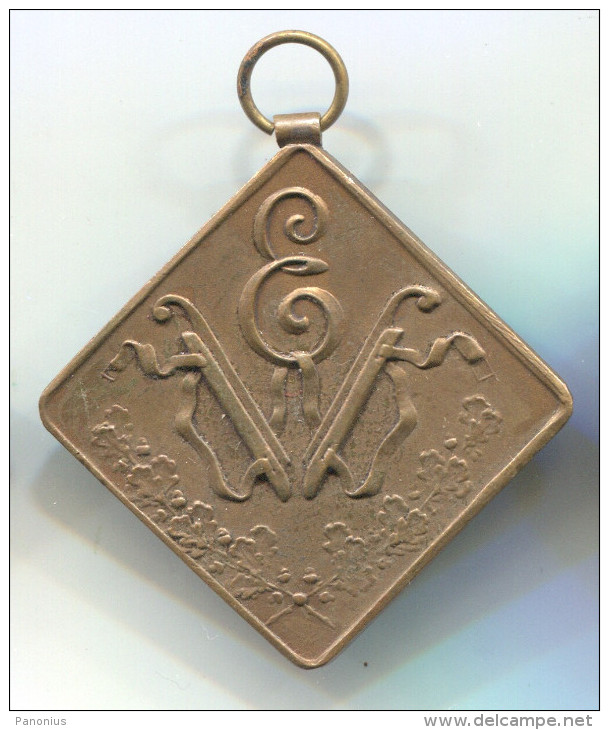 FIGURE SKATING - WIEN, EISLAUF FEREIN, Austria, 1934. Medal, Bronze, Dimension: 40x40mm - Eiskunstlauf