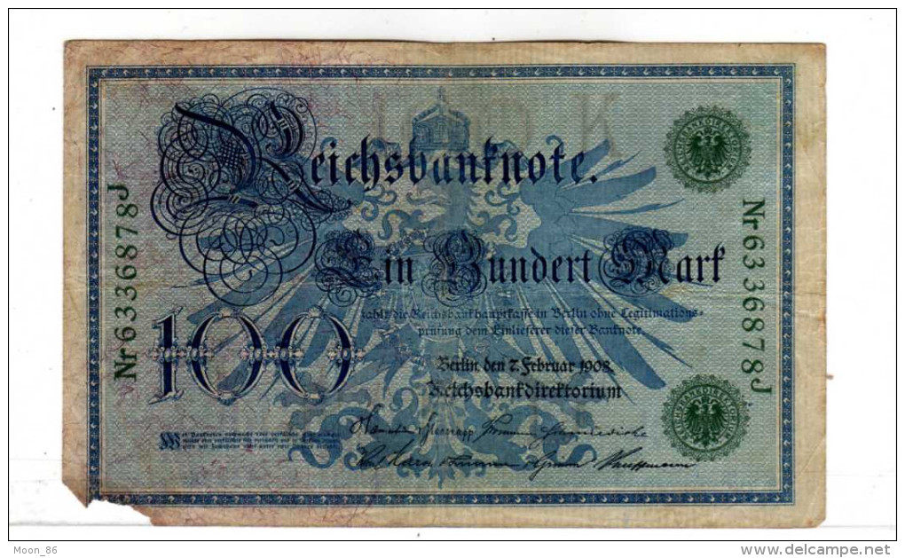ALLEMAGNE, Billet De Banque République De Weimar - Reichsbanknote  Type 1922 - 100 Mark - Collections