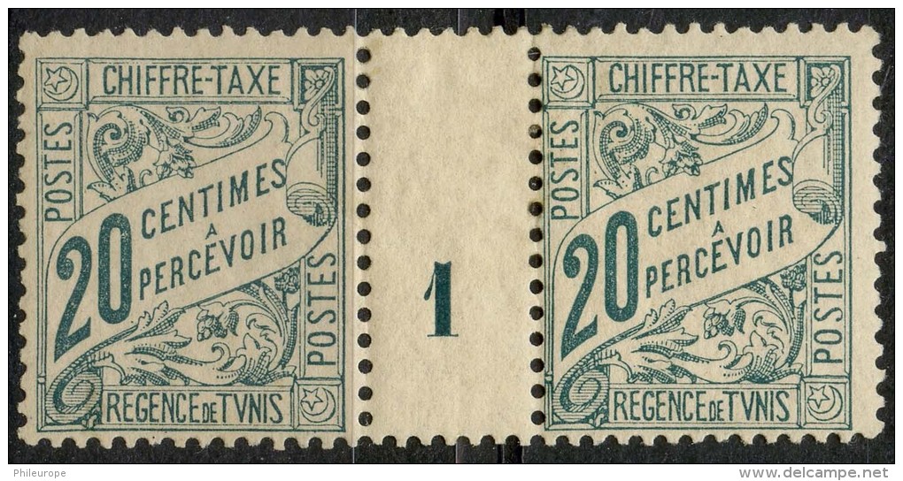 Tunisie (1900) Millesime 1 Taxe N°30 * (charniere) - Nuovi