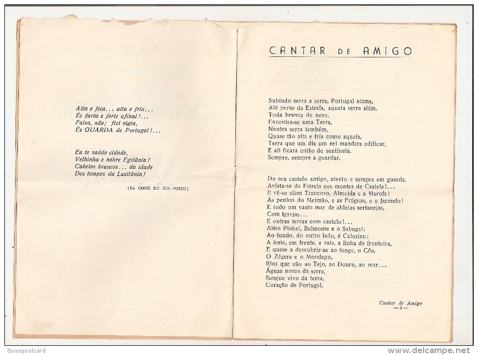 Figueira Da Foz - Cantar De Amigo (Livro Autografado Pelo Autor) - VIII Congresso Beirão, 1948. Coimbra. - Poesie