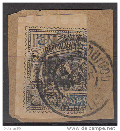 #71# OBOCK N° 54a Oblitéré Sur Fragment - Used Stamps